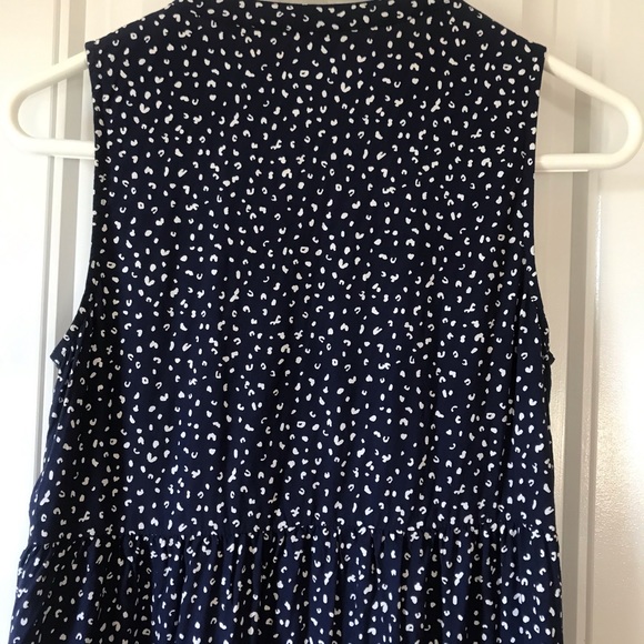 Old Navy Boho Sleeveless Swing Dress Navy and White Size XS - Picture 5 of 7